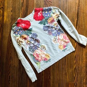 J. Crew floral sweatshirt